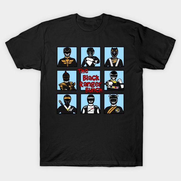 Black Ranger Bunch T-Shirt by SimplePeteDoodles